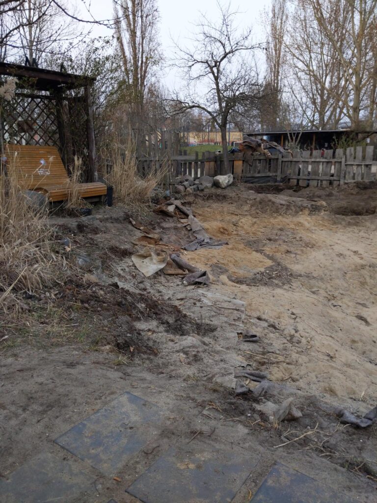 Der Teich wird beräumt