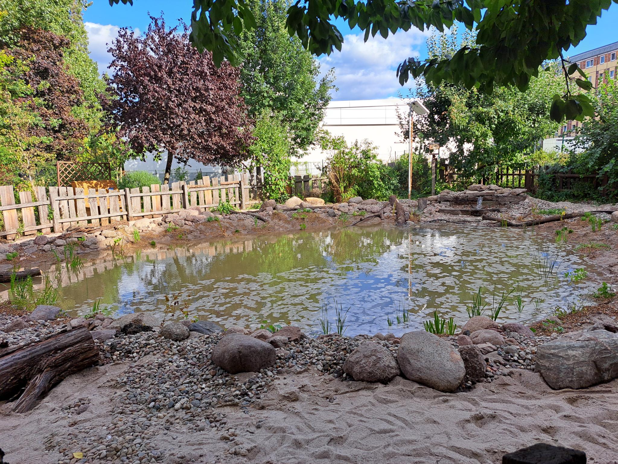 Der Teichbau